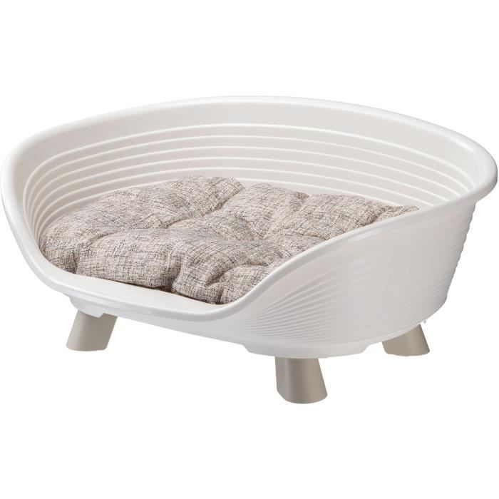 Cesto - FERPLAST - TRONO 4 - Con cuscino relax - Bianco