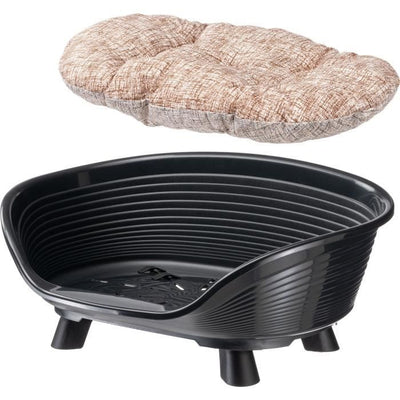 Cesto - FERPLAST - TRONO 4 - Con cuscino relax - Nero