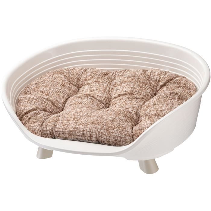 Cesto - FERPLAST - TRONO 6 - Con cuscino relax - Bianco