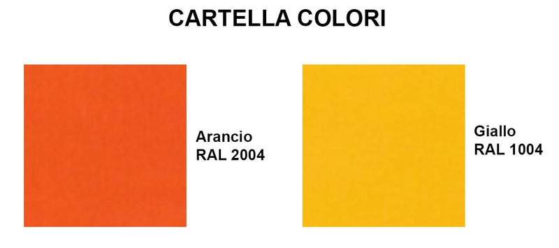 Armadio per stoccaggio prodotti infiammabili e comburenti monoblocco in lamiera sp. 10/10 cm. 100x55x100H