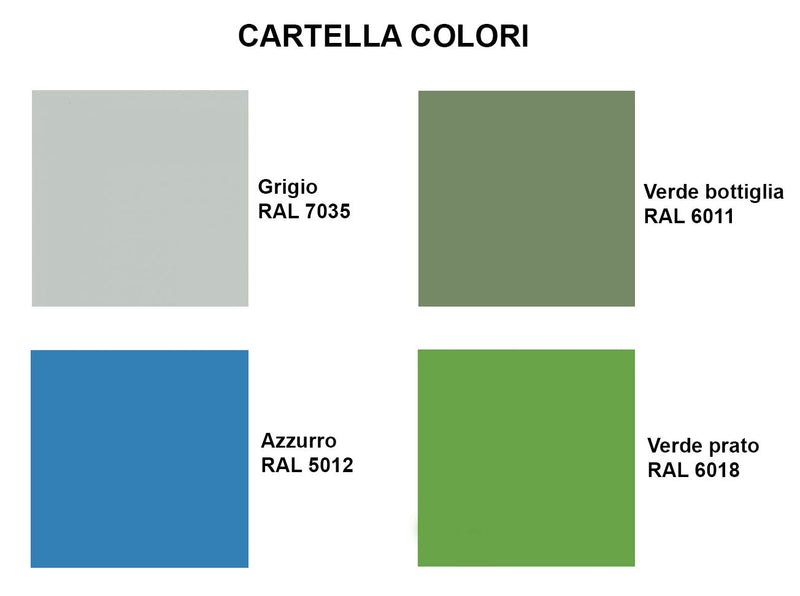 Armadietto spogliatoio in lamiera verniciata sp. 8/10 ad 1 posto con 1 ripiano regolabile in altezza cm. 40x50x120h