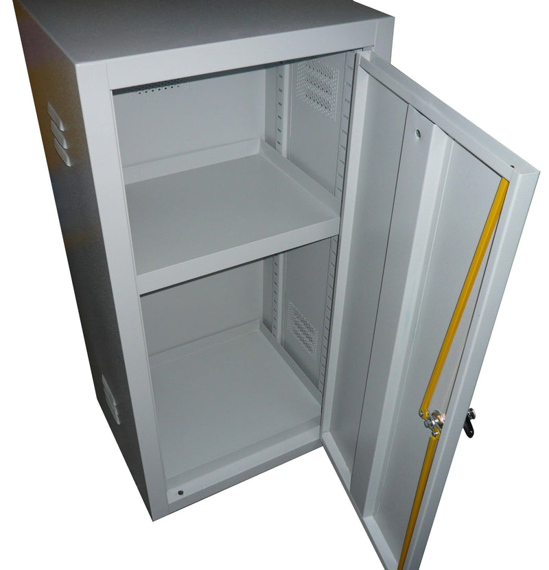 Armadio per stoccaggio per prodotti infiammabili e comburenti realizzato in lamiera di acciaio sp. 10/10 monoblocco cm. 50x42x100h