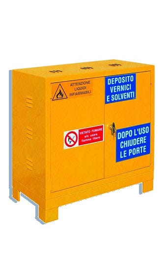 Armadio di sicurezza per prodotti infiammabili comburenti e vernici cm. 100x55x100H