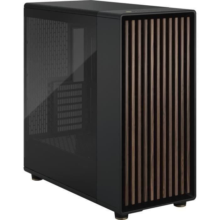 Case per PC - FRACTAL DESIGN - North XL Charcoal Black TG Dark - FD-C-NOR1X-02 - E-ATX - Design elegante in legno e lega