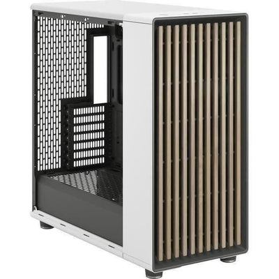 Case per PC - FRACTAL DESIGN - North XL Chalk White - FD-C-NOR1X-03 - E-ATX - Design elegante in legno e lega