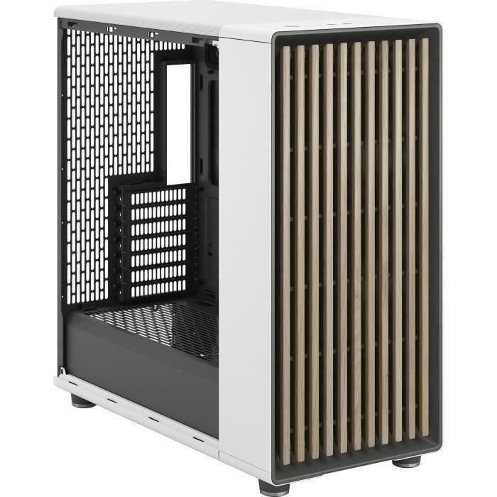 Case per PC - FRACTAL DESIGN - North XL Chalk White - FD-C-NOR1X-03 - E-ATX - Design elegante in legno e lega