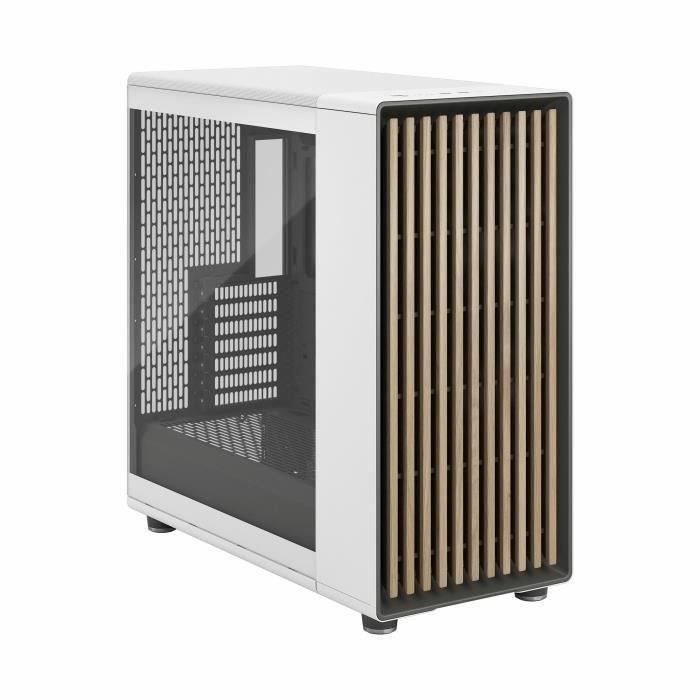 Case per PC - FRACTAL DESIGN - North XL Chalk White TG Trasparente - FD-C-NOR1X-04 - E-ATX - Design elegante in legno e lega