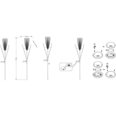 Decorazione luminosa - GALIX - G4515 - Energia solare: Spolverino