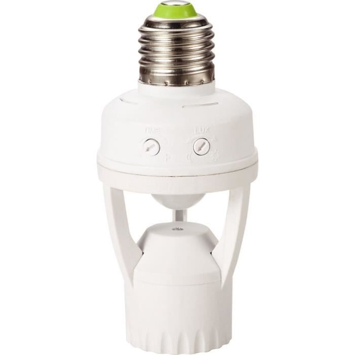 Attacco E27 - GAO - Rilevatore - 360, durata regolabile, compatibile LED/CFL