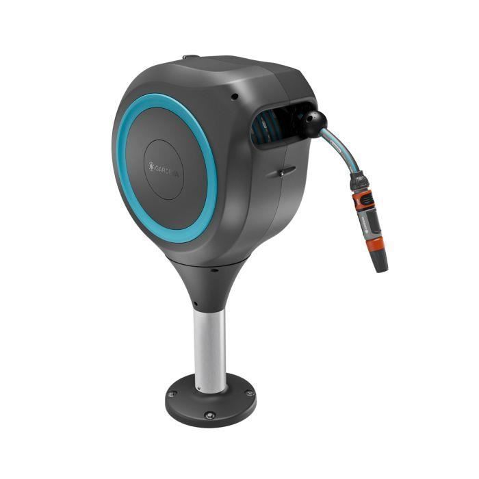 Avvolgitubo automatico per terrazzo - GARDENA - RollUp - M - Blu - Lunghezza 20 m - Tubo 13 mm