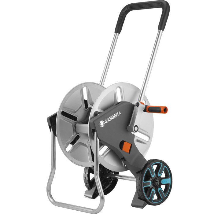 Avvolgitubo con ruote in metallo AquaRoll M GARDENA