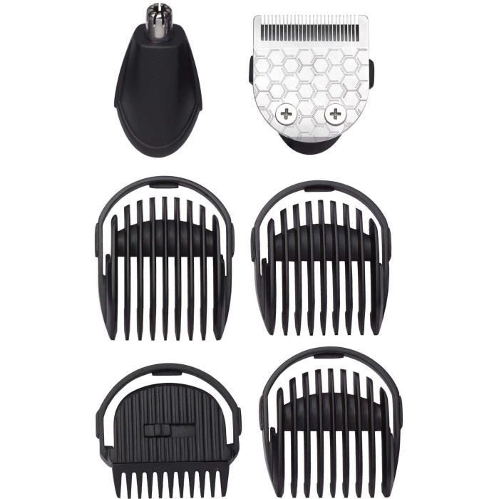 BABYLISS MT725E - Rifinitore multifunzione 6 in 1 - Cordless - Autonomia 60min - 2 accessori intercambiabili - Testine lavabili