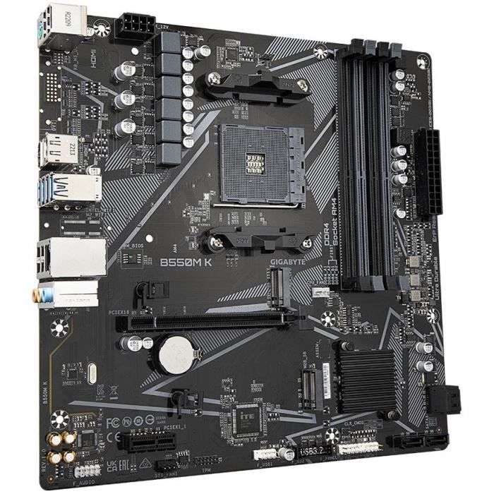 Scheda madre - GIGABYTE - B550M K - Socket AM4 - DDR4 fino a 128 GB - PCIe 4.0 x16