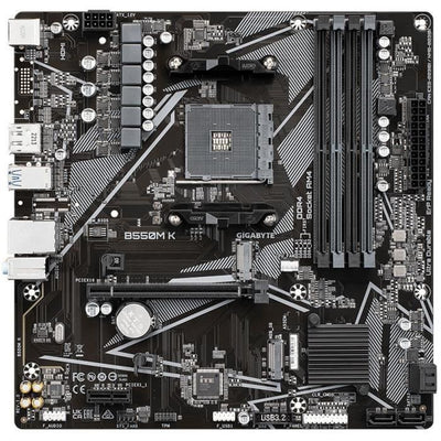 Scheda madre - GIGABYTE - B550M K - Socket AM4 - DDR4 fino a 128 GB - PCIe 4.0 x16