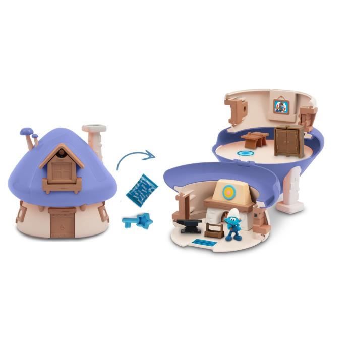 Casetta da gioco - GIOCHI PREZIOSI - I Puffi - Casa magica con 1 statuina e accessori - da 3 anni - PUF28