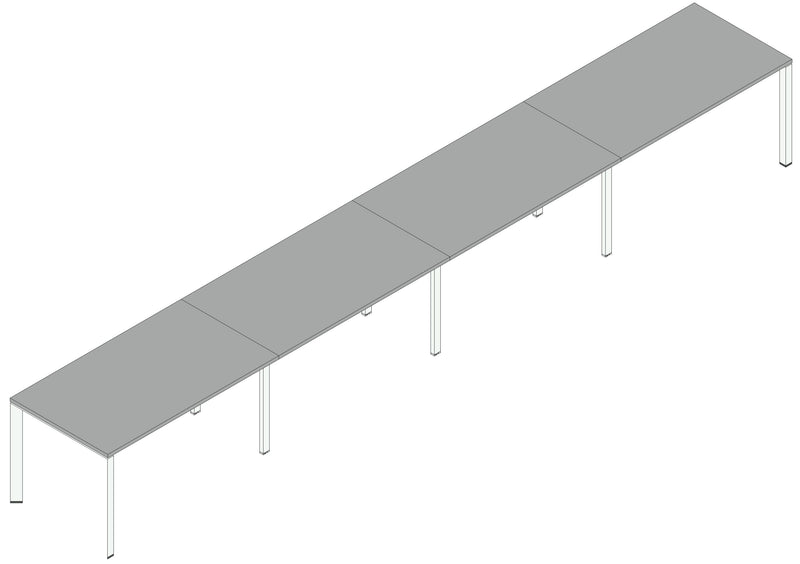 Composizione scrivanie da ufficio direzionale cm. 560/640/720/800x80x74h