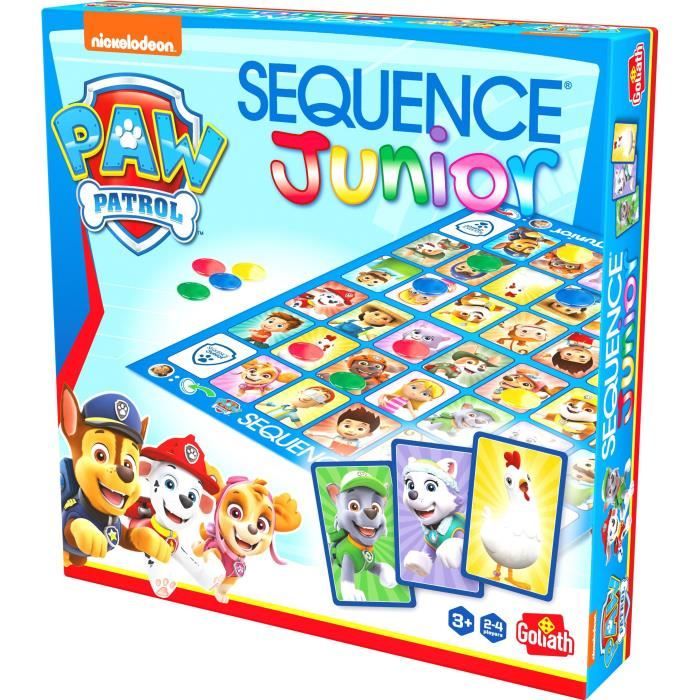 Gioco da tavolo - GOLIATH - Paw Patrol Junior Sequence - Gioco per famiglie per bambini di 3 anni