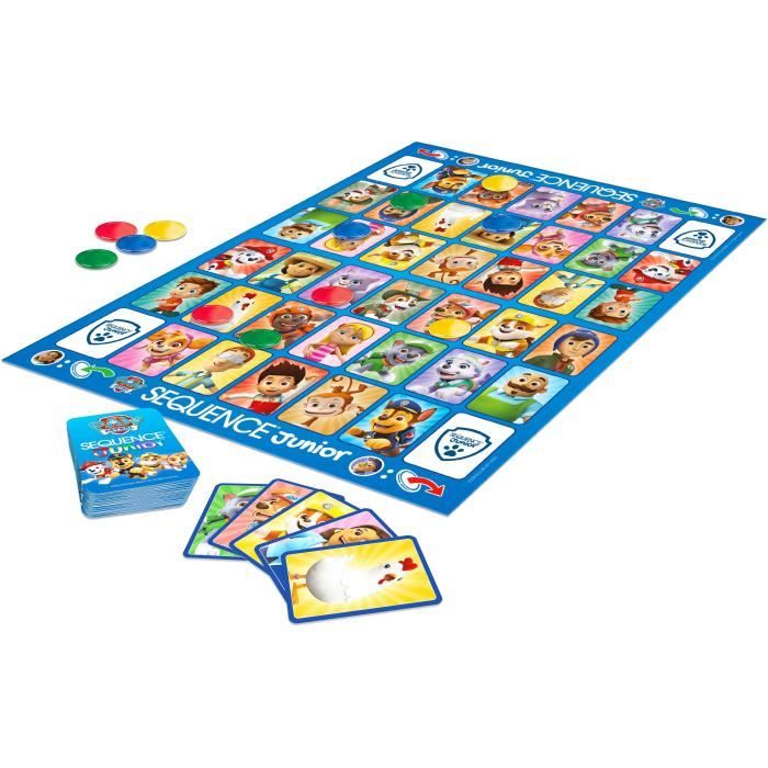 Gioco da tavolo - GOLIATH - Paw Patrol Junior Sequence - Gioco per famiglie per bambini di 3 anni
