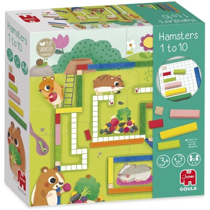 Gioco educativo - GOULA - 1-10 Matematica - Aiuta i criceti ad accumulare le scorte per l&