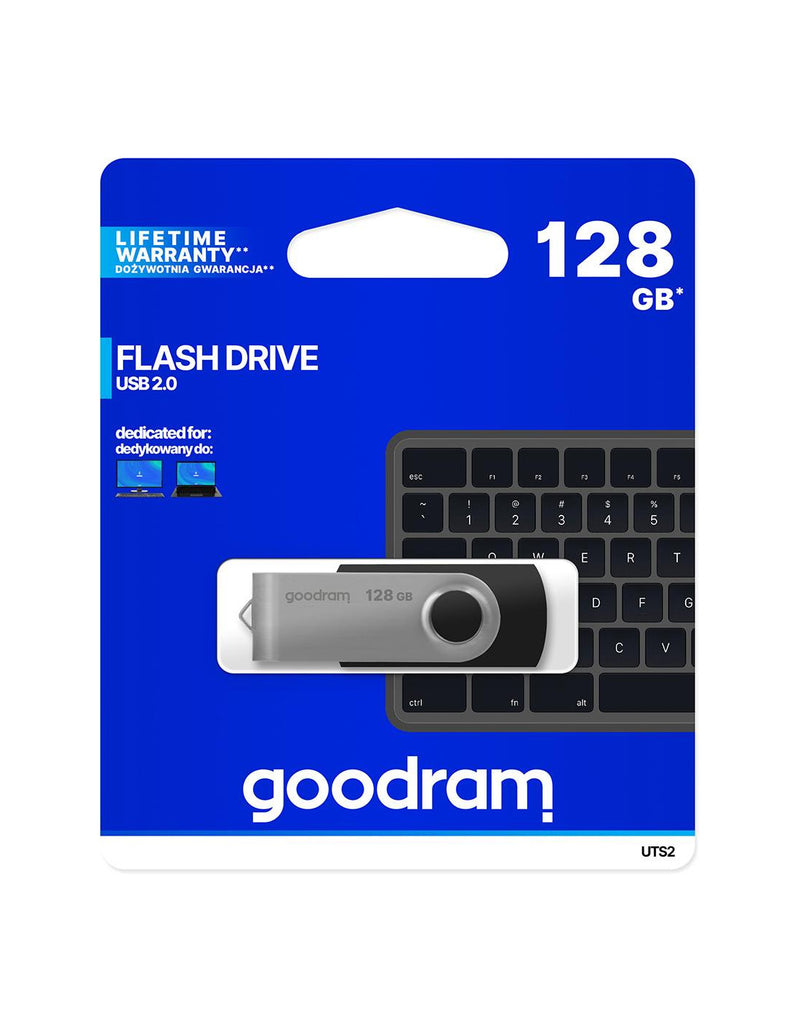 Chiavetta/Pendrive USB Goodram Twister 128GB nera USB 2.0
