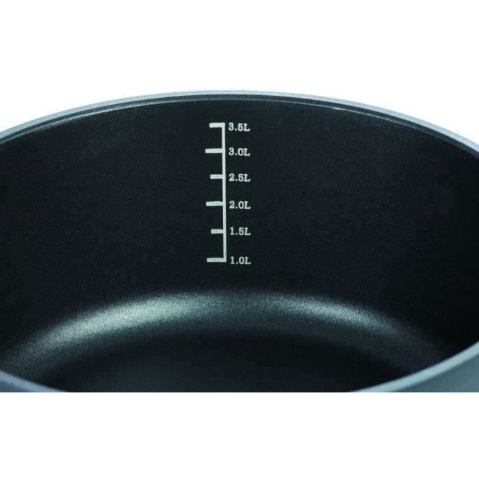 Casseruola in alluminio pressofuso - GSW - SILCOGUSS - 28 cm - Induzione - Nero