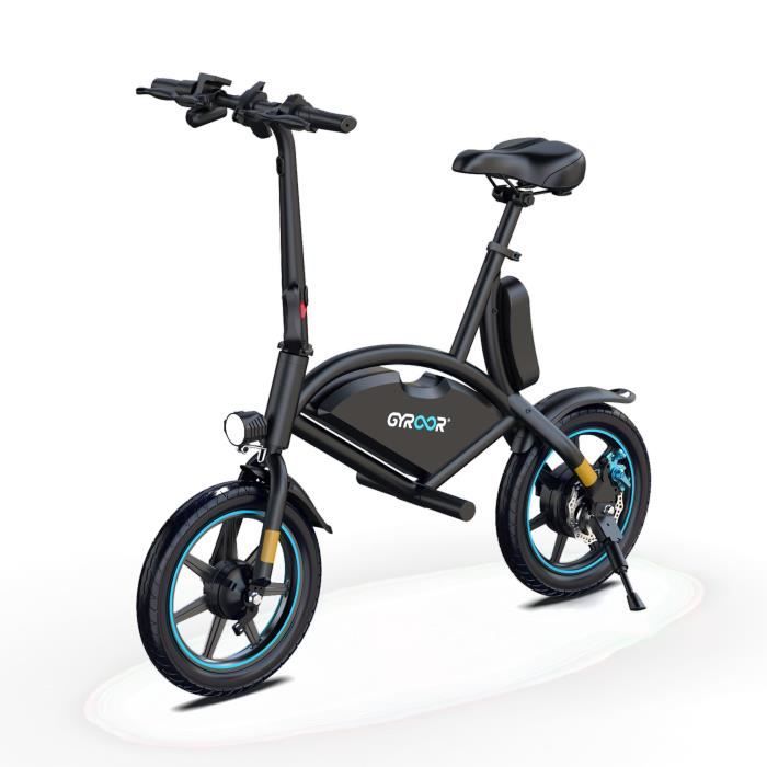 Bici elettrica senza pedali - GYROOR - C147 - 36V/7,8Ah - 350W - 14 pollici - App mobile - Supporto per telefono
