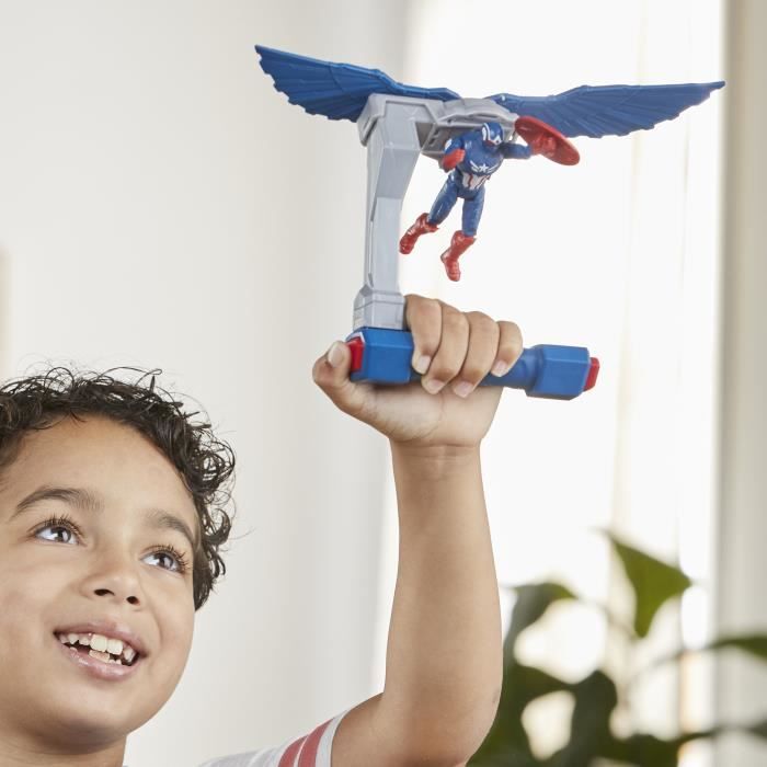 Captain America Flight Control Figure, Marvel Epic Hero Series Captain America: Brave New World, dai 4 anni in su