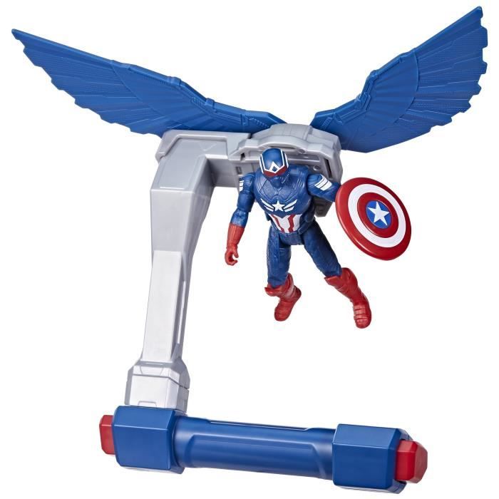 Captain America Flight Control Figure, Marvel Epic Hero Series Captain America: Brave New World, dai 4 anni in su