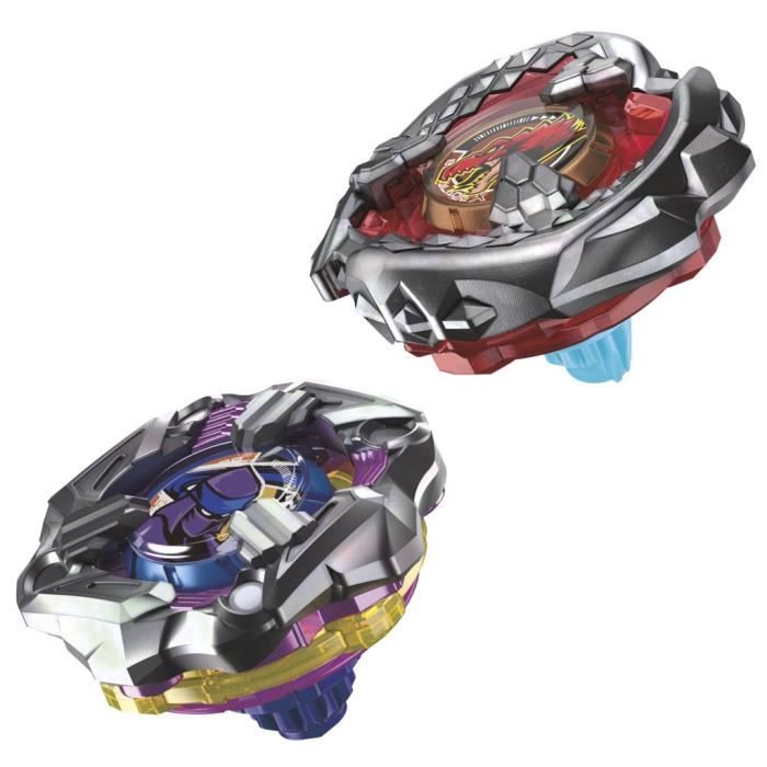 Beyblade X Dual Pack Beat Tyranno 4-70Q e Knife Shinobi 4-80HN, 2 trottole da competizione Takara Tomy Right-Spin originali