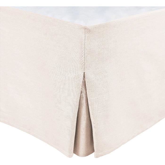 Coprirete - HOME LINGE PASSION - 180 x 200 cm + 30 cm - Ecru