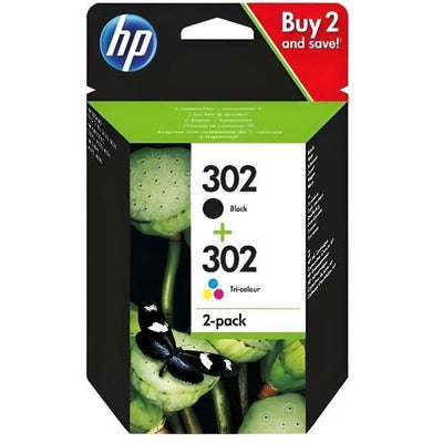 Confezione da 30 cartucce d'inchiostro nero HP 302 / tre colori autentici per HP DeskJet 2130/3630 e HP OfficeJet 3830 (X4D37AE)