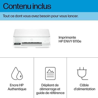 Stampante All-in-One a getto d'inchiostro a colori HP Envy 6110e - Copia Scan - 3 mesi di inchiostro istantaneo inclusi con HP+