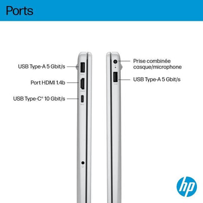 PC portatile HP Omnibook 3 15-fn0018nf - Windows 11 - 15.6 FHD IPS - Ryzen AI 5 340 - 24 GB di RAM - Memoria SSD da 512 GB - AZERTY