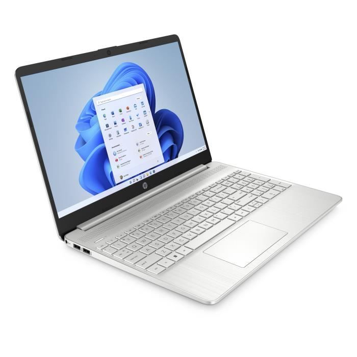 PC portatile HP 15s-eq2090nf - 15 FHD - AMD Ryzen 7-5700U - 16GB RAM - 512GB Storage - Windows 11 - Argento - AZERTY
