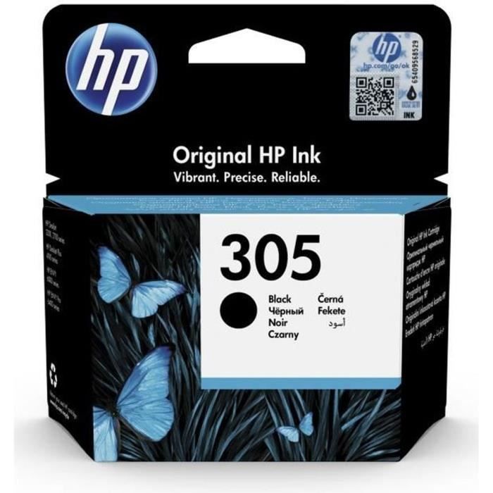 Cartuccia originale inchiostro nero HP 305 per HP DeskJet 2300/2700 / Plus 4100, ENVY 6000 / Pro 6400 (3YM61AE)