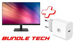 Hikvision Monitor 27" DS-D5027FN01 75Hz + Caricatore Fenner Tech 20...