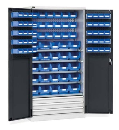 Armadio metallico con porte forate cm. 102,3x55,5x200h