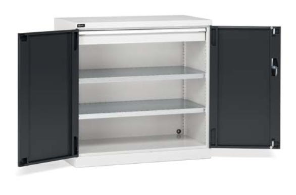 Armadio in metallo verniciato per officina e magazzino cm. 102,3x55,5x100h