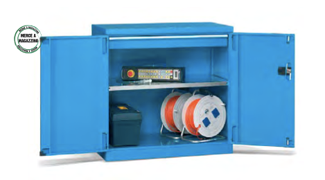 Armadio in metallo verniciato per officina e magazzino cm. 102,3x55,5x100h