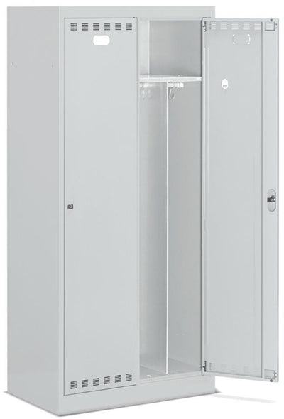 Armadio spogliatoio a 2 posti con divisorio sporco/pulito cm. 80,5x50x195h