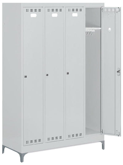Armadio spogliatoio a 4 ante cm. 119,5x50x195h