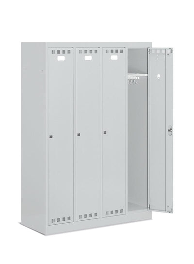 Armadio spogliatoio a 4 ante cm. 119,5x50x195h