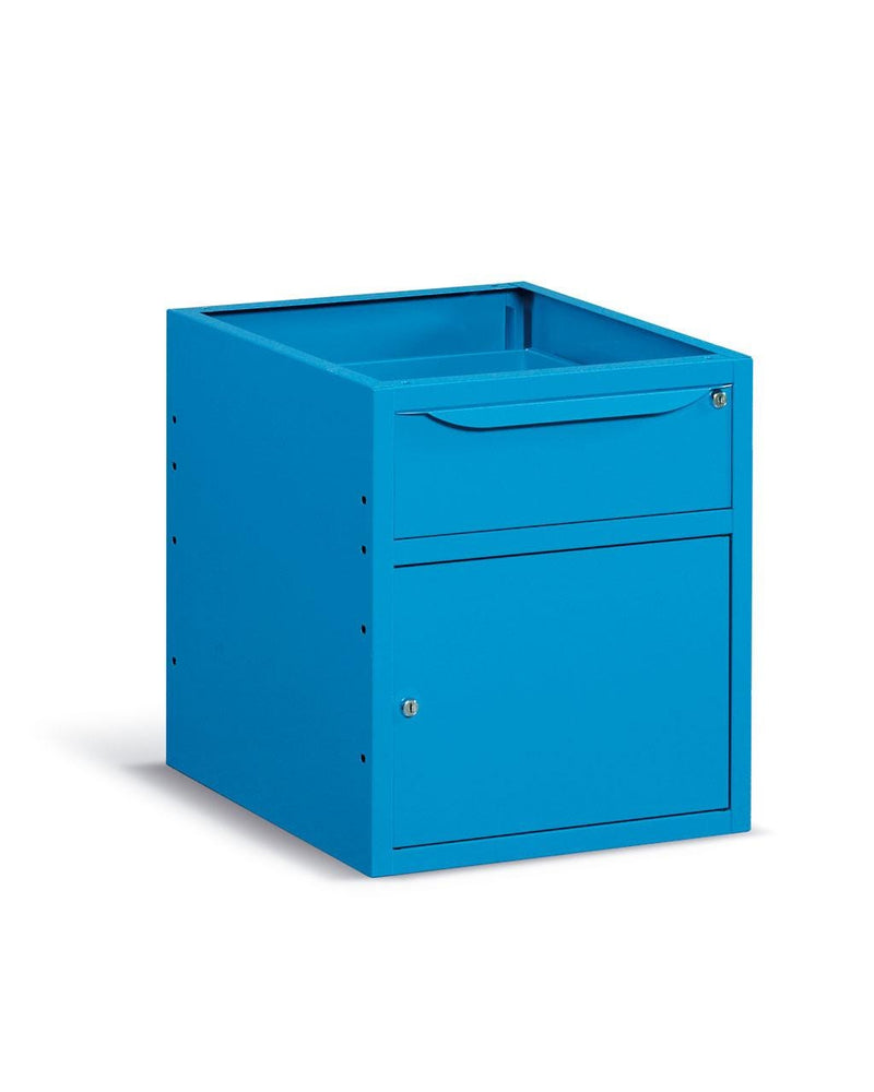 Cassetti metallici verniciati per banco lavoro per magazzino cm. 50x60,7x57h