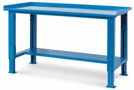 Banco da lavoro per officina fornito smontato cm. 103,1x70,5x74/111h