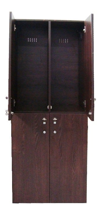 Armadietto spogliatoio in legno a 4 ante battenti cm. 70x47x193/200h