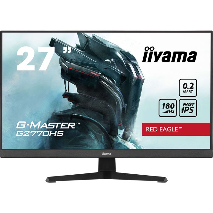 Monitor PC - IIYAMA - G2770HS-B1 - 27 FHD - IPS - 180Hz - 0,2ms - HDMI/DP - Altoparlanti - VESA 100x100 - Nero