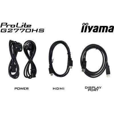 Monitor PC - IIYAMA - G2770HS-B1 - 27 FHD - IPS - 180Hz - 0,2ms - HDMI/DP - Altoparlanti - VESA 100x100 - Nero