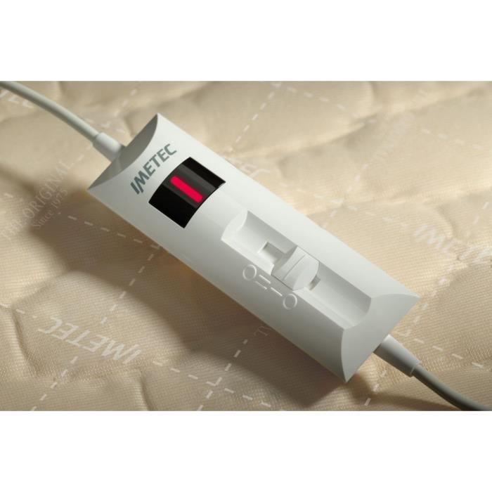Coprimaterasso Riscaldato - Imetec - Scaldaletto per Letto Matrimoniale 150 x 80 cm - 2 Comandi con 2 Temperature - Lavabile