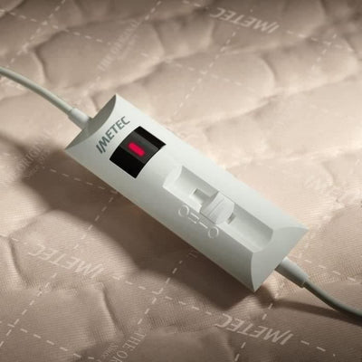 Coprimaterasso Riscaldato - Imetec - Scaldaletto per Letto Matrimoniale 150 x 137 cm - 2 Comandi con 2 Temperature - Lavabile