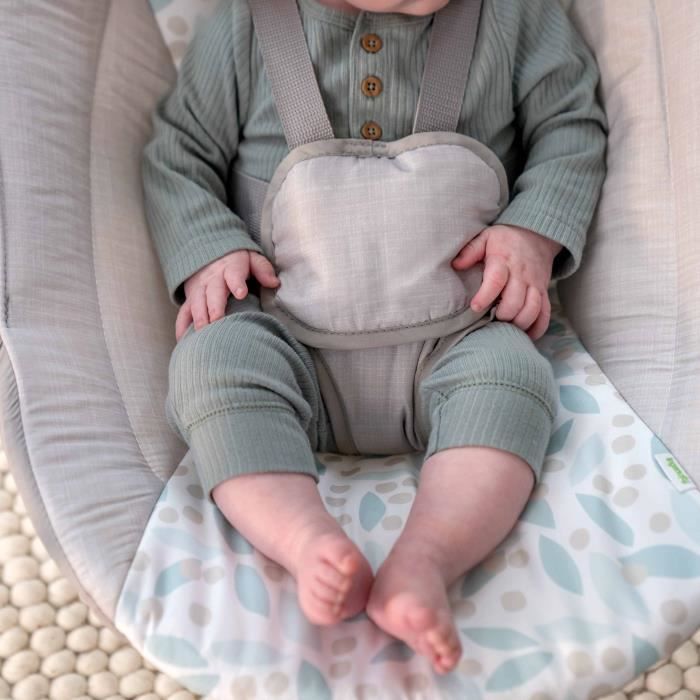 Columpio eléctrico plegable para bebé INGENUITY EndlessBloom, arco de juguete, ajustes de balanceo, temporizador, reclinación